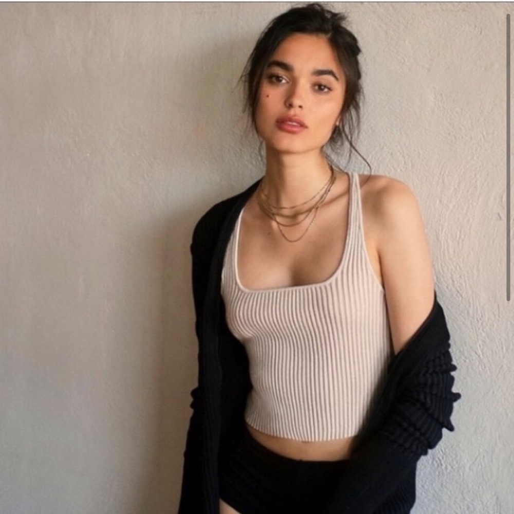 Free People Square Neck Crop Tank